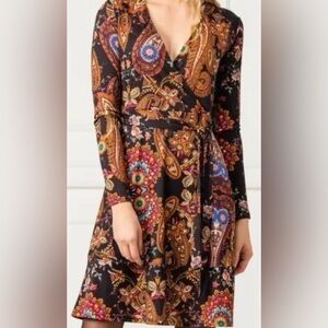 Desigual Elegant Belted Wrap Dress
